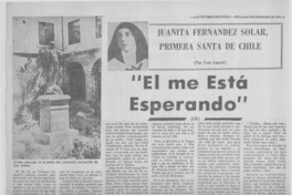 El me está esperando"