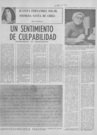 Un sentimiento de culpabilidad"