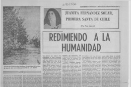 Redimiendo a la humanidad"