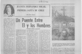 El puente entre él y los hombres