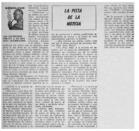 La pista de la noticia : [entrevista]