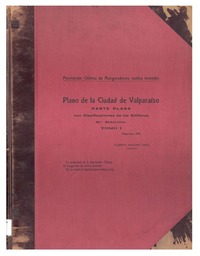 Plano de la ciudad de Valparaíso parte plana con clasificación de los edificios