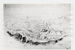 [Dibujo del Cerro La Campana, Río Aconcagua]