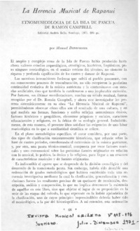 La Herencia musical de Rapanui