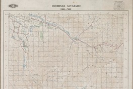 Quebrada Alvarado 3300 - 7100 [material cartográfico] : Instituto Geográfico Militar de Chile.