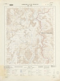 Cordillera de los Piuquenes 3300 - 7000 [material cartográfico] : Instituto Geográfico Militar de Chile.