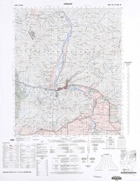 Curacaví (33° 15' - 71° 00'')  [material cartográfico] preparado y publicado por el Instituto Geográfico Militar.
