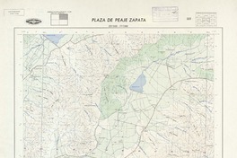 Plaza de Peaje Zapata 331500 - 711500 [material cartográfico] : Instituto Geográfico Militar de Chile.