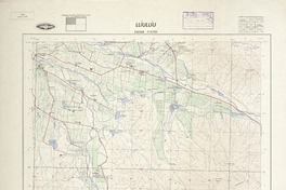 Llíullíu 330000 - 710730 [material cartográfico] : Instituto Geográfico Militar de Chile.