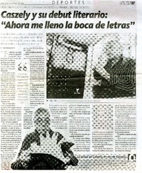 "Ahora me lleno la boca de letras" (Entrevista)  [artículo] Luis Valenzuela O.