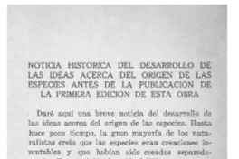 El origen de las especies por medio de la selección natural
