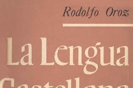 La lengua castellana en Chile