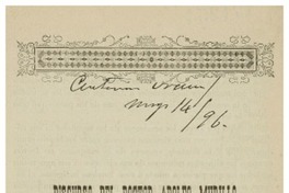 Discurso del doctor Adolfo Murillo Presidente de la Junta Central de Vacuna.