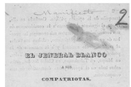 El jeneral Blanco a sus compatriotas.