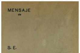 Mensaje de S.E. el Presidente de la República don Gabriel González Videla : al Congreso Nacional al inaugurar el período ordinario de sesiones.