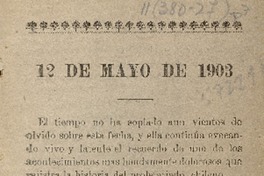 12 de mayo de 1903.
