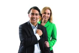 [Fotografía oficial de Marco Enríquez-Ominami junto con Karen Doggenweiler]