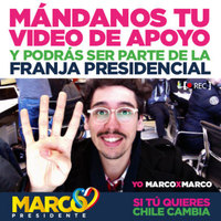 Mándanos tu video de apoyo y podrás ser parte de la franja presidencial