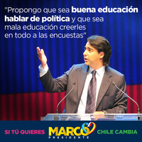 Propongo que sea buena educación hablar de política y que sea mala educación creerles en todo a las encuestas