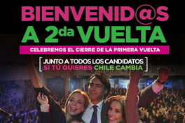 Bienvenid@s a 2da vuelta celebremos el cierre de la primera vuelta.