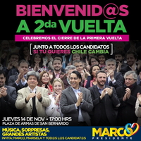 Bienvenid@s a 2da vuelta celebremos el cierre de la primera vuelta.