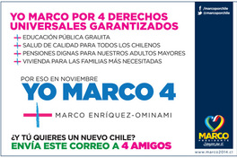 Yo Marco por 4 derechos universales garantizados