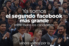 Ya somos el segundo facebook más grande entre todos los candidatos