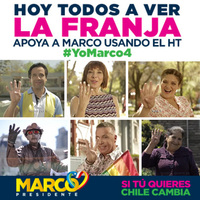 Hoy todos a ver la franja apoya a Marco usando el HT.