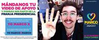 Mándanos tu video de apoyo y podrás ser parte de la franja presidencial