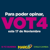 Para poder opinar, vot4 este 17 de Noviembre