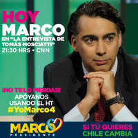 Hoy Marco en "La entrevista de Tomás Mosciatti" 21:30 hrs. CNN.