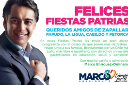 Felices fiestas patrias