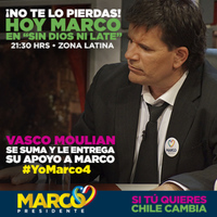¡No te lo pierdas! Hoy Marco en "Sin Dios ni late" 21:30 hrs. Zona Latina.