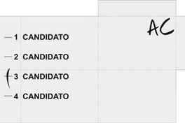 [Voto tiro retiro marcado con AC y con preferencia en un candidato]