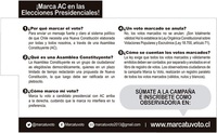 ¡Marca AC en las Elecciones Presidenciales!