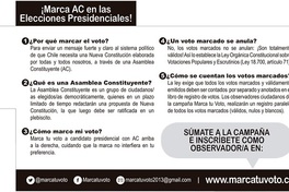 ¡Marca AC en las Elecciones Presidenciales!