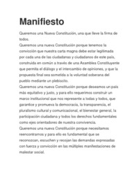 [Manifiesto por una Asamblea Constituyente]