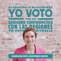 El Próximo 15 de Diciembre yo voto por un gobierno comprometido con las regiones