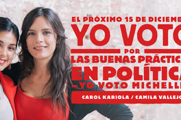 El Próximo 15 de Diciembre yo voto por las buenas prácticas en política