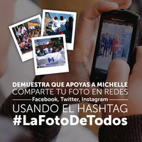 Demuestra que apoyas a Michelle, comparte tu foto en redes