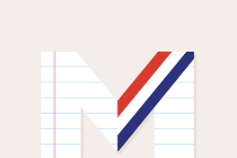 [Eme con banda presidencial y hoja de cuaderno]