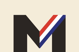 [Eme negra con banda presidencial y lápiz mina]