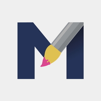 [Eme azul con pincel]