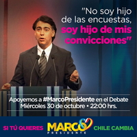 "No soy hijo de las encuentas, soy hijo de mis convicciones"