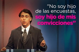"No soy hijo de las encuentas, soy hijo de mis convicciones"