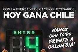 Con la fuerza y los cambios necesarios hoy gana Chile
