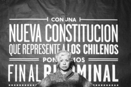 Con una nueva constitución que represente a los chilenos pondrá fin al binominal