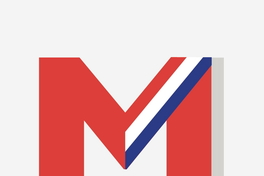 [Eme roja con banda presidencial]