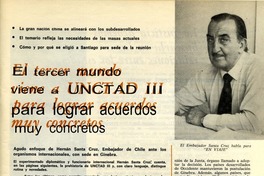 El tercer mundo viene a UNCTAD III para lograr acuerdos muy concretos  [artículo].