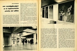 Arte integrado una experiencia nueva en la implementación artística del edificio. [artículo] :